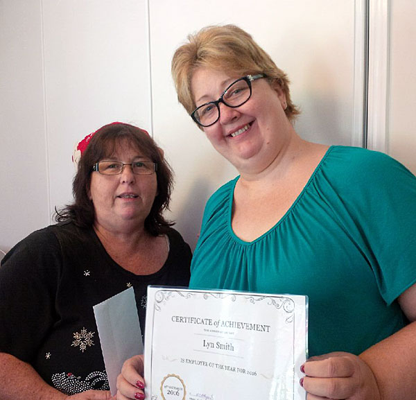 Lyn Smith - Wamuran Park Home Employee of the Year 2016