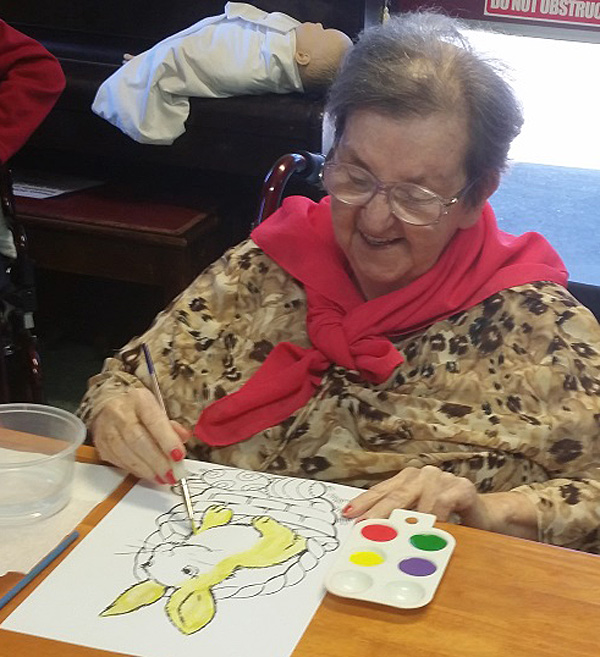 Easter art at Beaumont Care
