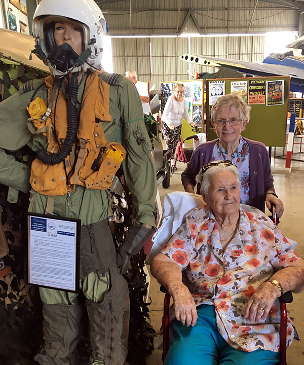 Visiting the warplane museum in Caboolture